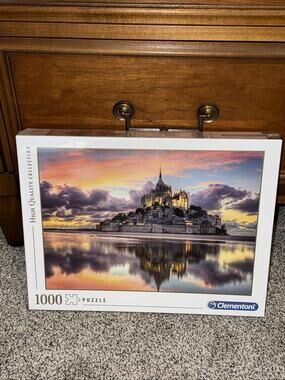 Clementoni-39367 Collection-Le Magnifique Mont Saint-Michel-1000 Pc Multi-Colour